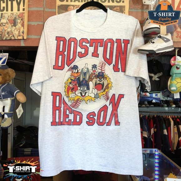 Gildan Other - Vintage MLB Boston Red Sox Looney Tunes T-Shirt, Boston Red Sox Shirt, MLB World